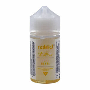 Naked Cream Go Nanas 100ml E-Liquid Shortfill Bottle