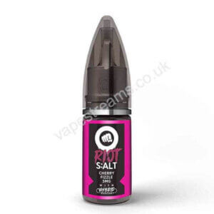 Cherry Fizzle 10ml Hybrid Nicotine Salt Eliquid By Riot Squad Vs