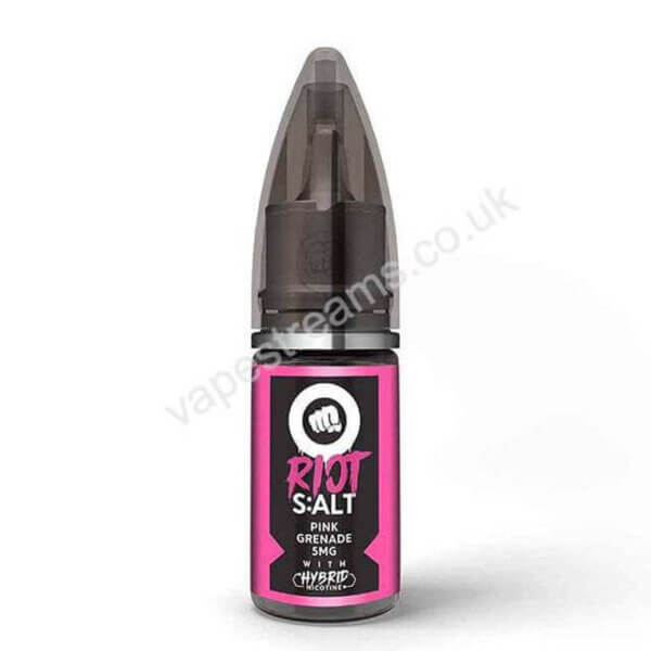 Pink Grenade 10ml Hybrid Nicotine Salt Eliquid By Riot Squad Vs