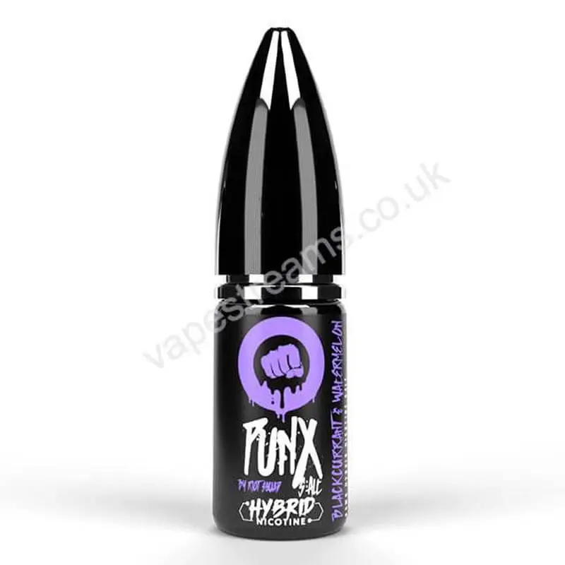 Punx Blackcurrant Watermelon Nic Salt Eliquid 10ml Bottle By Riot Squad Vs