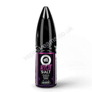 Purple Burst 10ml Hybrid Nicotine Salt Eliquid By Riot Squad Vs