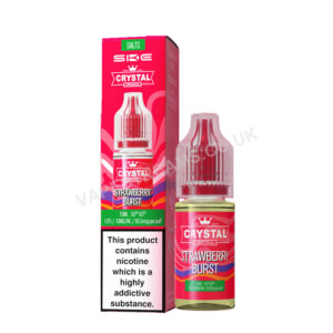 Ske Crystal Strawberry Burst 10ml Nic Salt E Liquid Bottle With Box