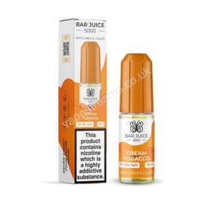 Bar Juice 5000 Cream Tobacco Nic Salt E Liquid 10ml Bottle With Box