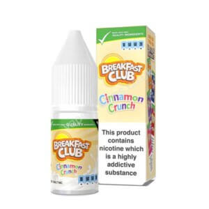 Breakfast Club Cinnamon Crunch Nic Salt E Liquid 10ml Bottle With Box