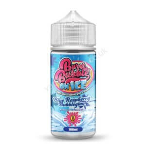 Burst My Bubble On Ice Blue Raspberry Bubblegum E Liquid Shortfill 100ml Bottle