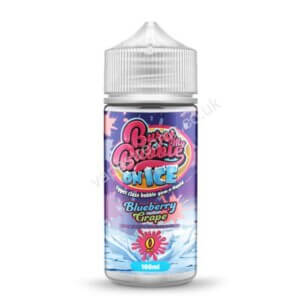 Burst My Bubble On Ice Blueberry Grape Bubblegum Ice E Liquid Shortfill 100ml Bottle