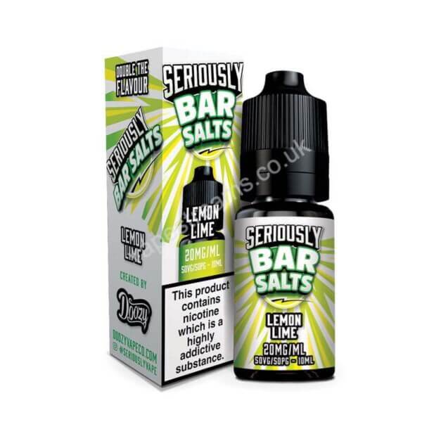 Doozy Seriously Bar Salts Lemon Lime NIc Salt E Liquid Bottle With Box