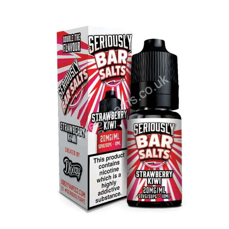 Doozy Seriously Bar Salts Strawberry Kiwi Nic Salts E Liquid Bottle With Box