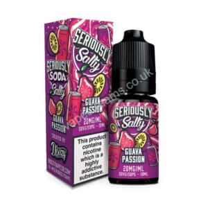 Doozy Seriously Soda Salty Guava Passion Nic Salt E Liquid 10ml bottle with box 2