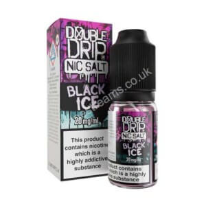 Double Drip Black Ice Nic Salt E Liquid 10ml Bottle