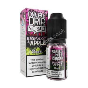 Double Drip Raspberry Apple Nic Salt E Liquid 10ml Bottle