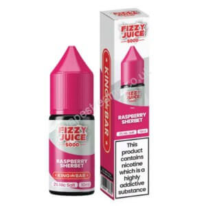 Fizzy Juice 5000 Raspberry Sherbet Nic Salt E liquid 10ml bottle with box 1