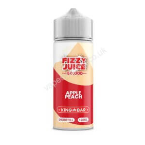 Fizzy Juice 50000 Apple Peach E liquid Shortfill 100ml Bottle