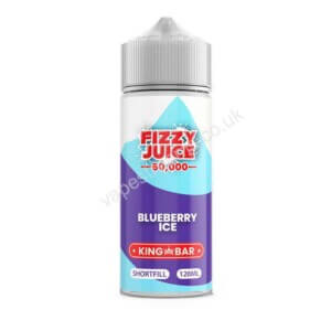 Fizzy Juice 50000 Blueberry Ice E liquid Shortfill 100ml Bottle