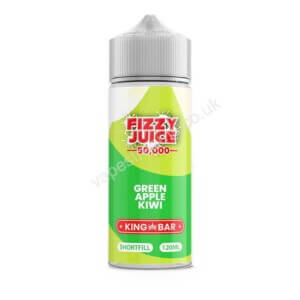 Fizzy Juice 50000 Green Apple Kiwi E liquid Shortfill 100ml Bottle