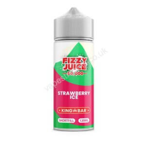 Fizzy Juice 50000 Strawberry Ice E liquid Shortfill 100ml Bottle