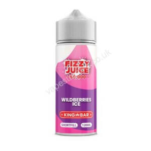 Fizzy Juice 50000 Wildberries Ice E liquid Shortfill 100ml Bottle