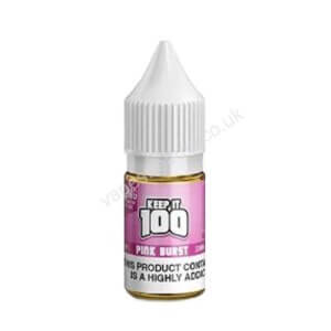 Keep it 100 Pink Burst Nic Salt E liquid 10ml Bottle