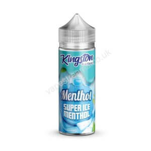 Kingston Super Ice Menthol 100ml Eliquid Shortfill Bottle