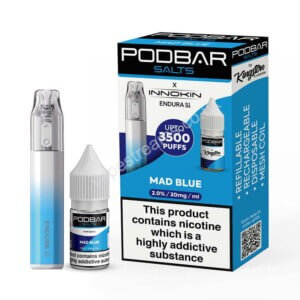 Mad blue podbar salts 10ml bottle x innokin endura s1 disposable vape kit