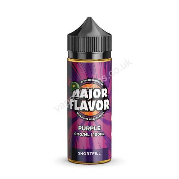 Major Flavour purple 100ml eliquid shortfill bottle