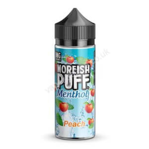 Moreish Puff Menthol Peach 100ml Eliquid Shortfill Bottle