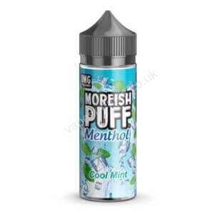 Moreish Puff Menthol Cool Mint 100ml Eliquid Shortfill Bottle
