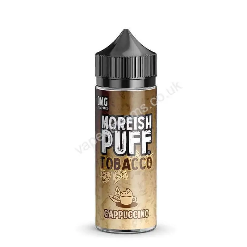 Moreish Puff Tobacco Cappuccino 100ml Eliquid Shortfill Bottle