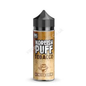 Moreish Puff Tobacco Honey Creme 100ml Eliquid Shortfill Bottle