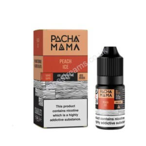 Pacha Mama Peach Ice Nic Salt E Liquid 10ml Bottle with Box