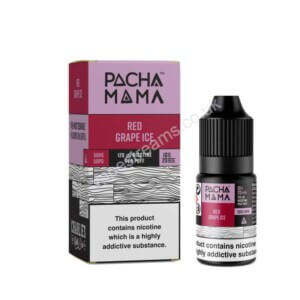 Pacha Mama Red Grape Ice Nic Salt E Liquid 10ml Bottle with Box