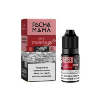 Pacha Mama Sweet Strawberry Ice Nic Salt E Liquid 10ml Bottle with Box