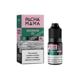 Pacha Mama Watermelon Ice Nic Salt E Liquid 10ml Bottle with Box