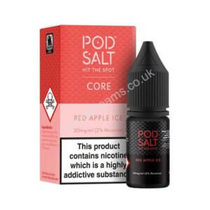 Pod Salt Core Red Apple Ice Nicotine Salt E Liquid 10ml Bottle