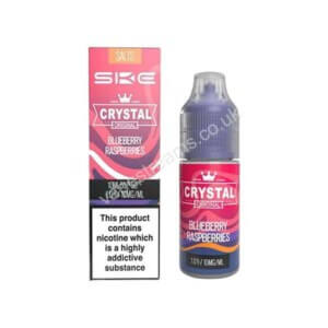 SKE Crystal Blueberry raspberries Nic Salt E Liquid 10ml bottle with box