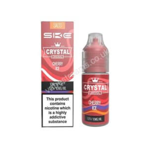 SKE Crystal Cherry Ice Nic Salt E Liquid 10ml bottle with box