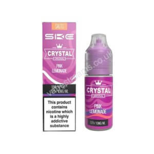 SKE Crystal Pink Lemonade Nic Salt E Liquid 10ml bottle with box