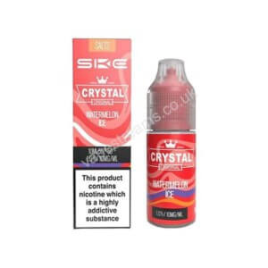 SKE Crystal Watermelon Ice Nic Salt E Liquid 10ml bottle with box