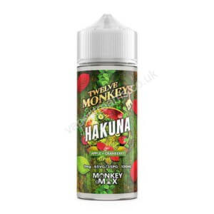 Twelve Monkeys Hakuna E Liquid Shortfill 100ml Bottle 1