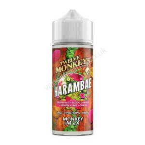 Twelve Monkeys Harambae E Liquid Shortfill 100ml Bottle 1