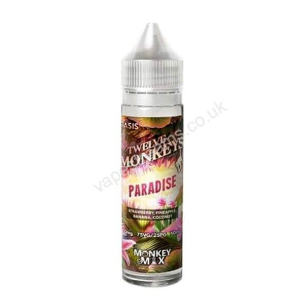 Twelve Monkeys Paradise E Liquid Shortfill 50ml Bottle