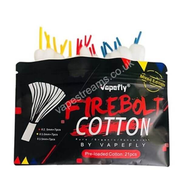 Vapefly Firebolt Cotton Pre Loaded Cotton Strips Mixed Sizes
