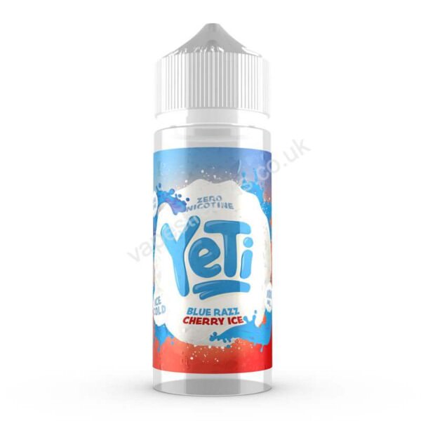 Yeti Blue Razz Cherry Ice E Liquid Shortfill 100ml Bottle