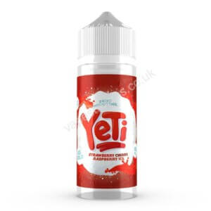 Yeti Strawberry Cherry Raspberry Ice E Liquid Shortfill 100ml Bottle