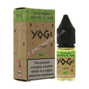 Apple Cinnamon Granola Bar 10ml Nicotine Salt Eliquid By Yogi Salt 1