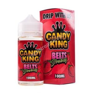 Belts Strawberry 100ml E Liquid Shortfill Bottle By Candy King