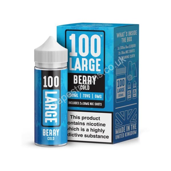 Berry Cold 100ml Eliquid Shortfill By 100 Large Juice