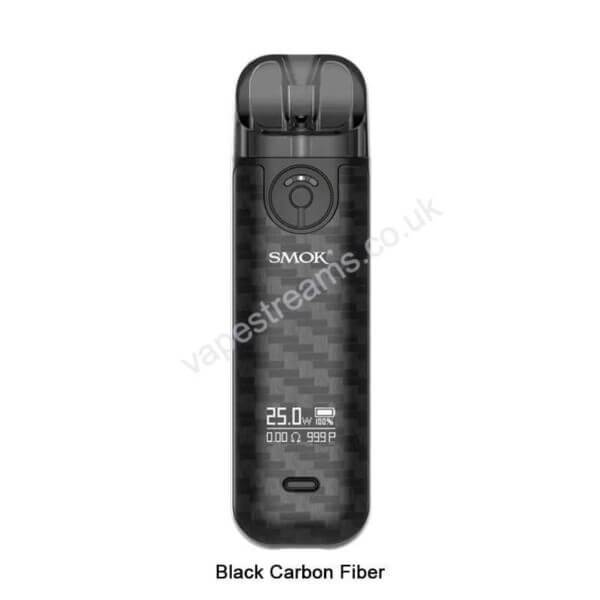 black carbon fiber smok novo 4 vape pod kit