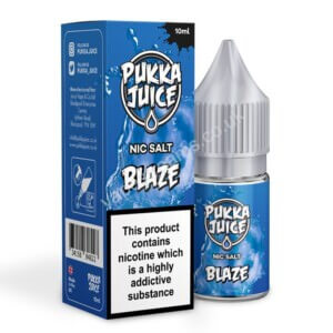 Blaze Nic Salt Eliquid Bottle With Box By Pukka Juice
