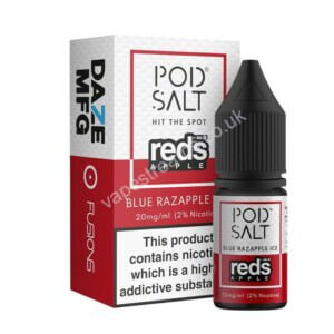 Blue Razapple Ice Nicotine Salt Eliquid By Daze Reds Apple Pod Salt Fusions